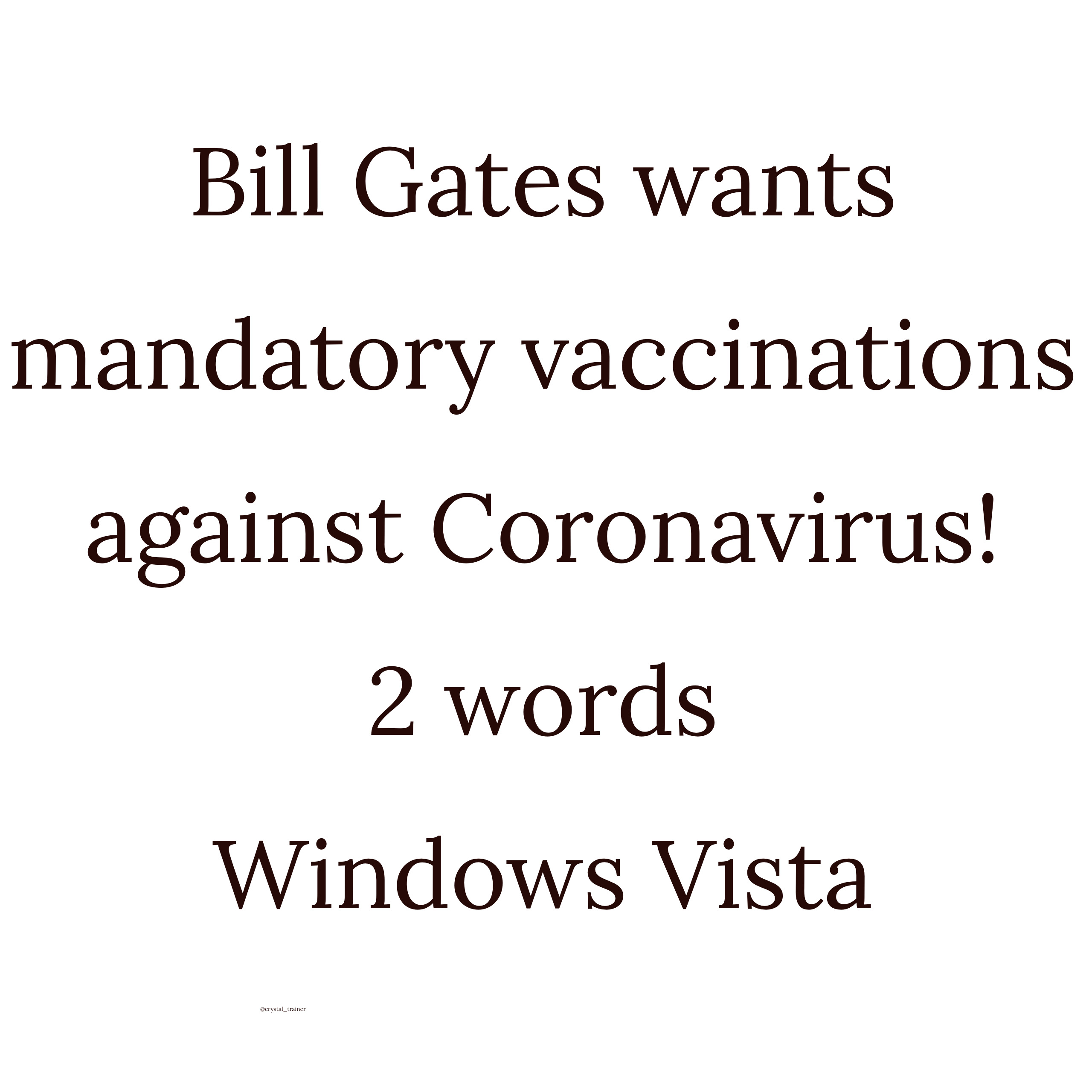 Bill Gates coronovirus Microsoft Vista